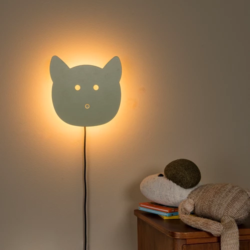Lucide CHARLIE - Wandlamp Kinderkamer - LED Dimb. - 1x7W 2700K - Groen - sfeer 1
